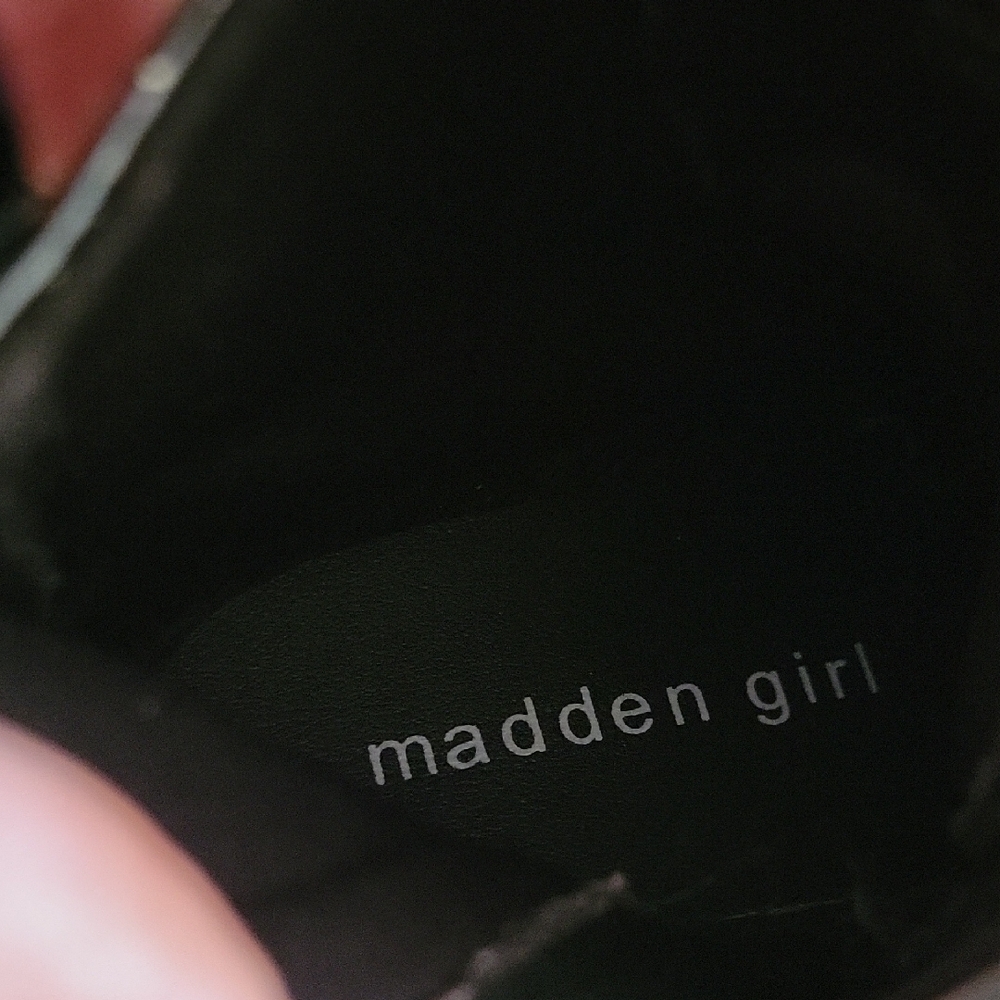 Madden Girl Sparkly Black Kids Boots - Picture 6 of 11